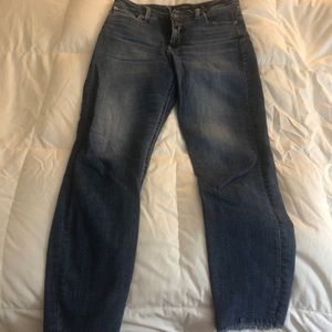 Lucky Brand raw hemline skinny jeans